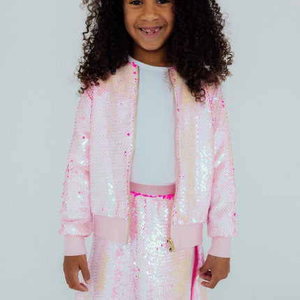 Diva Pink Flip Sequin Twirl Skort