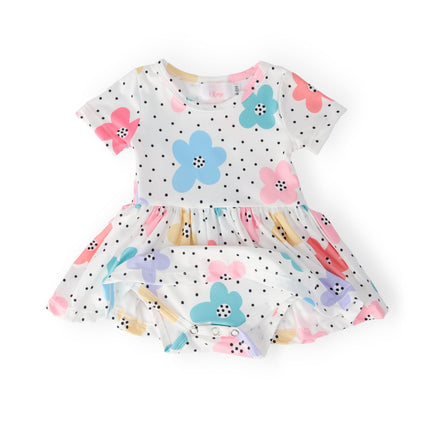Dots & Daisies S/S Twirl Bodysuit