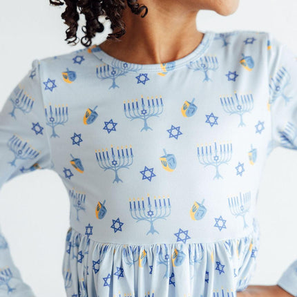 Dreidel Darling L/S Pocket Twirl Dress