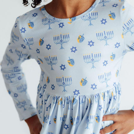 Dreidel Darling L/S Pocket Twirl Dress