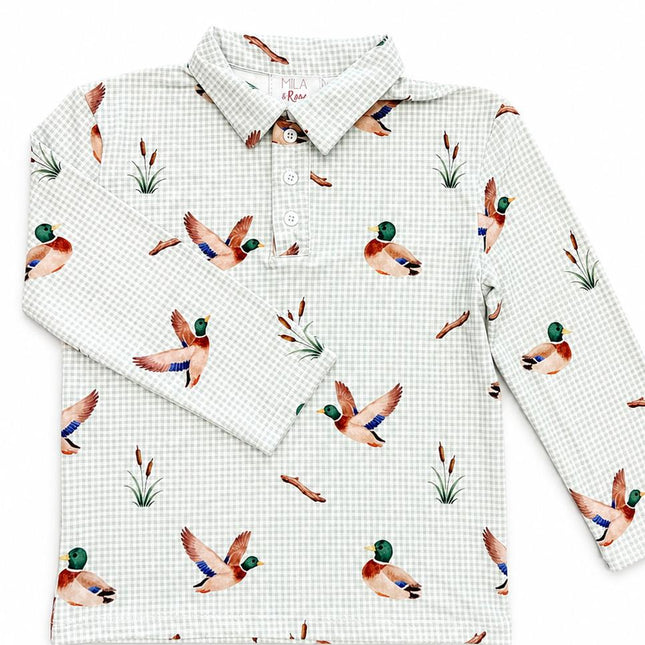 Duck Pond L/S Polo - Dashing Nova