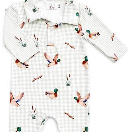 Duck Pond L/S Polo One-Piece