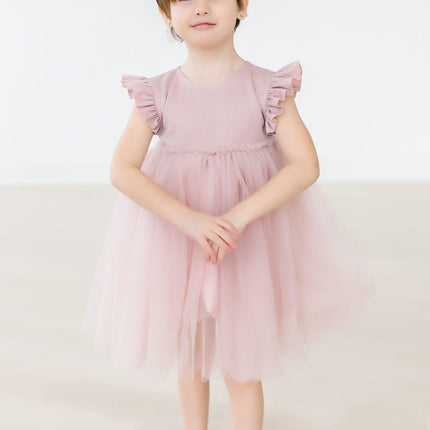 Dusty Pink Shimmer Tutu Dress