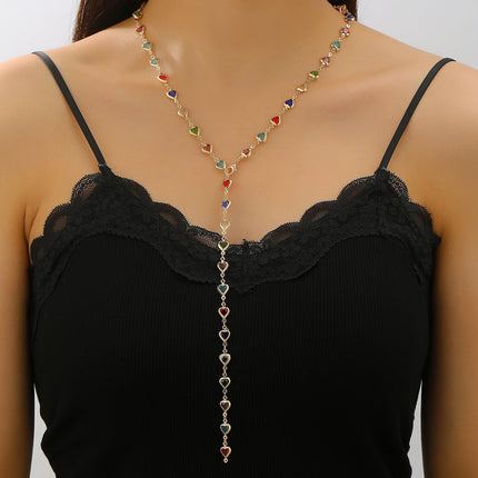 Colorful Geometric Heart Candy Jewelry Set