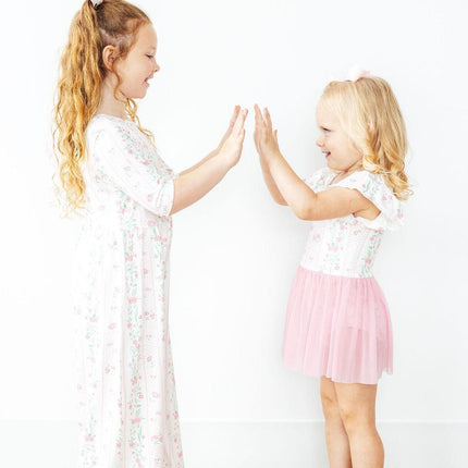 Fancy Florals S/S Twirl Leotard