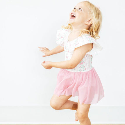 Fancy Florals S/S Twirl Leotard