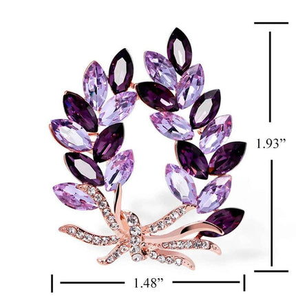 Bauhinia Flower Brooch – Sparkling Rhinestone Alloy Accessory