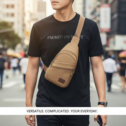Canvas Sling Bag – Crossbody Travel Bag for Men & Women