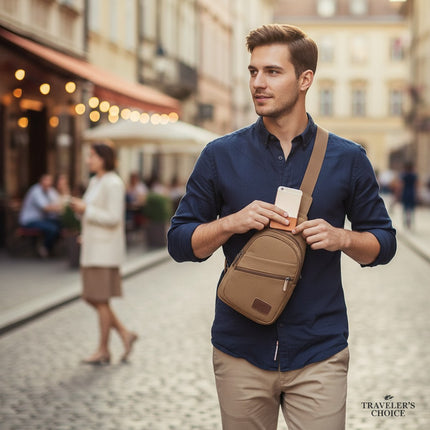 Canvas Sling Bag – Crossbody Travel Bag for Men & Women