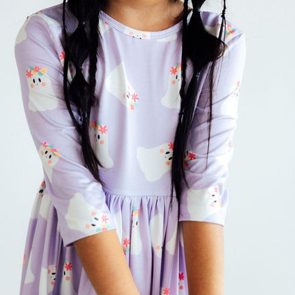 Feeling Fa-boo-lous 3/4 Sleeve Pocket Twirl Dress
