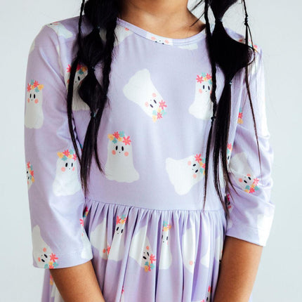 Feeling Fa-boo-lous 3/4 Sleeve Pocket Twirl Dress