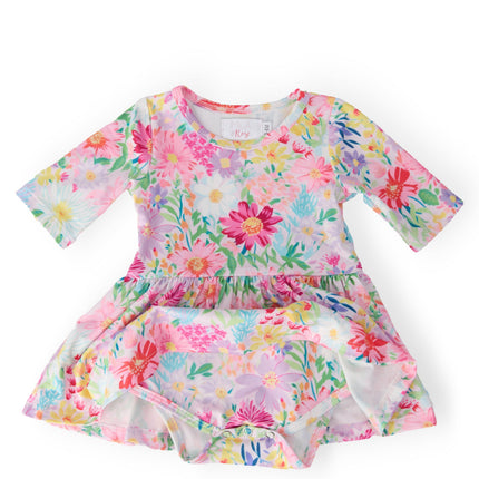 Field of Flowers 3/4 Twirl Bodysuit