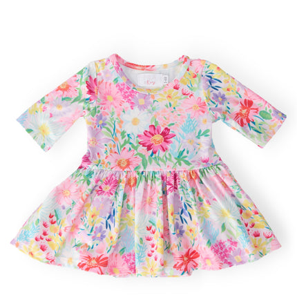 Field of Flowers 3/4 Twirl Bodysuit