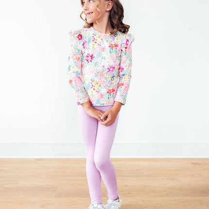 Field of Flowers L/S Ruffle Tee