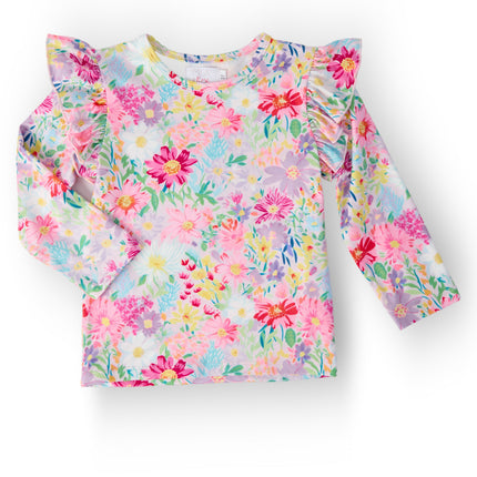 Field of Flowers L/S Ruffle Tee