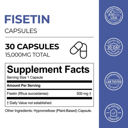 Fisetin Capsules - Dashing Nova