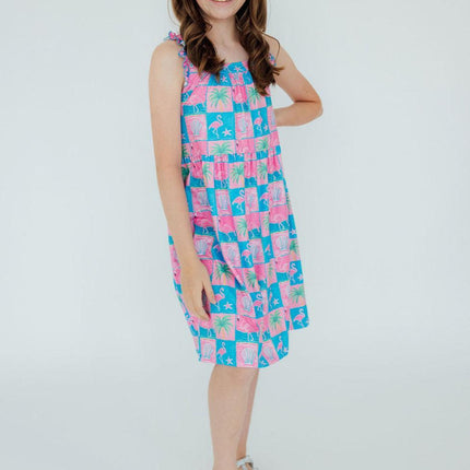 Flock Star Ruffle Cross Back Dress