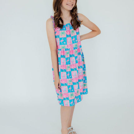 Flock Star Ruffle Cross Back Dress