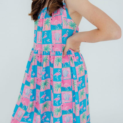 Flock Star Ruffle Cross Back Dress
