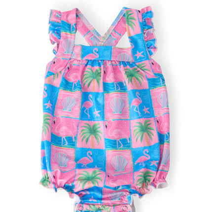 Flock Star Ruffle Cross Back Romper