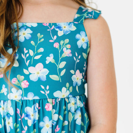Floral Breeze Ruffle Maxi Dress