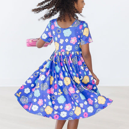 Floral Frenzy S/S Pocket Twirl Dress