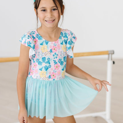 Floral Garden S/S Twirl Leotard
