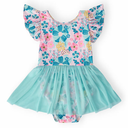 Floral Garden S/S Twirl Leotard