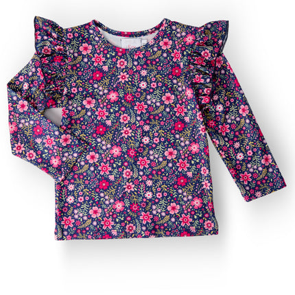 Flower Farm L/S Ruffle Tee