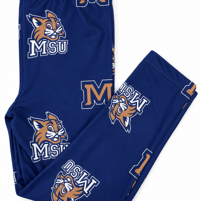 Montana State University Blue Bobcat Leggings