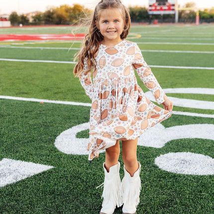 Football Friday L/S Pocket Twirl Dress