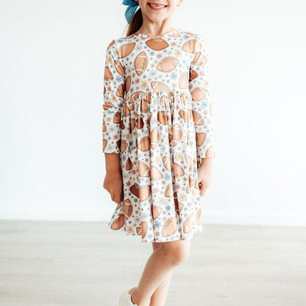 Football Friday L/S Pocket Twirl Dress
