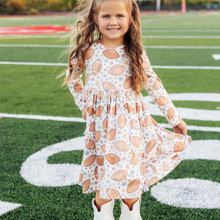Football Friday L/S Pocket Twirl Dress