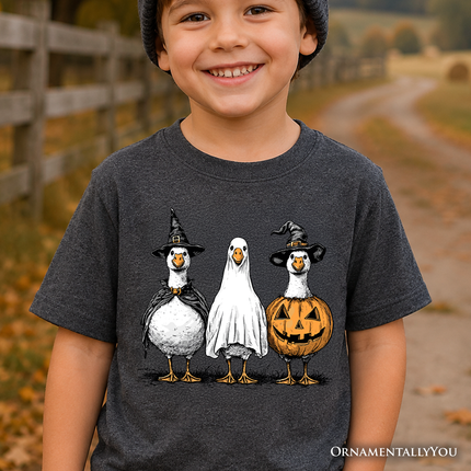 Kids Haunting Honkers Goose T-Shirt, Funny Halloween Costumes Tee for Youth - Dashing Nova