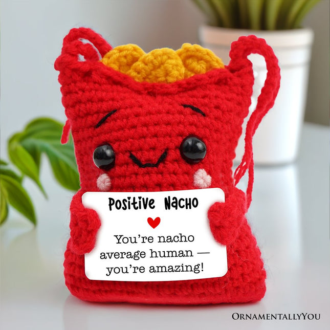 Positivity Nachos Crochet Support Doll, Encouragement Gift for Children and Adults - Dashing Nova