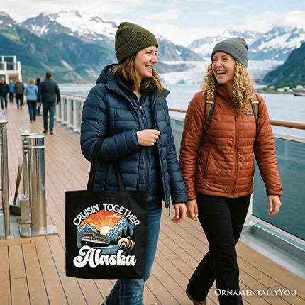 Cruisin' Together Alaska Tote Bag, Family Cruise Vacation Trip Gift Shopper