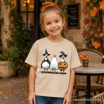 Kids Haunting Honkers Goose T-Shirt, Funny Halloween Costumes Tee for Youth - Dashing Nova