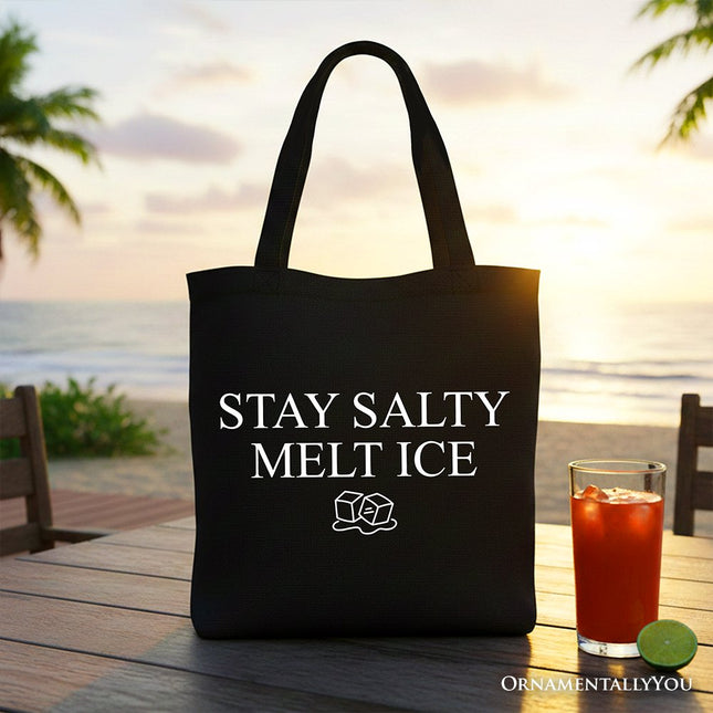 Stay Salty Melt Ice Canvas Tote Bag - Dashing Nova