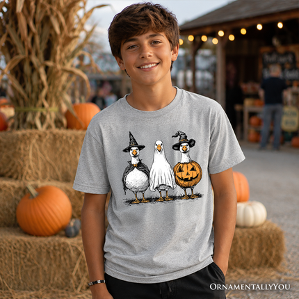 Kids Haunting Honkers Goose T-Shirt, Funny Halloween Costumes Tee for Youth - Dashing Nova