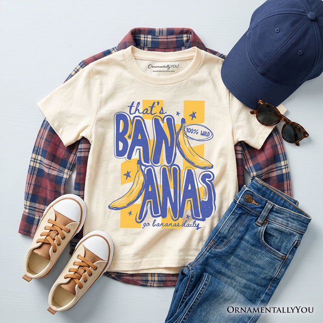 Kids That's Bananas Summer T-Shirt, Funny Tropical Fruit Youth Tee - Dashing Nova