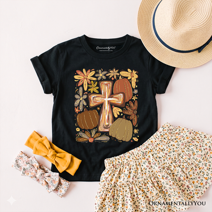 Kids Fall Blessings T-Shirt, Autumn Christian Faith Tee for Youth - Dashing Nova
