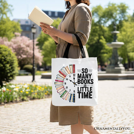 So Many Books So Little Time Tote Bag, Funny Book Lover Gift Shopper - Dashing Nova