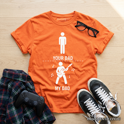Kids Your Dad Vs My Cool Dad T-Shirt, Funny Bass Guitar Rock Father's Day Youth Tee - Dashing Nova