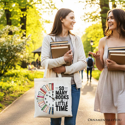 So Many Books So Little Time Tote Bag, Funny Book Lover Gift Shopper - Dashing Nova