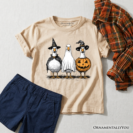 Kids Haunting Honkers Goose T-Shirt, Funny Halloween Costumes Tee for Youth - Dashing Nova
