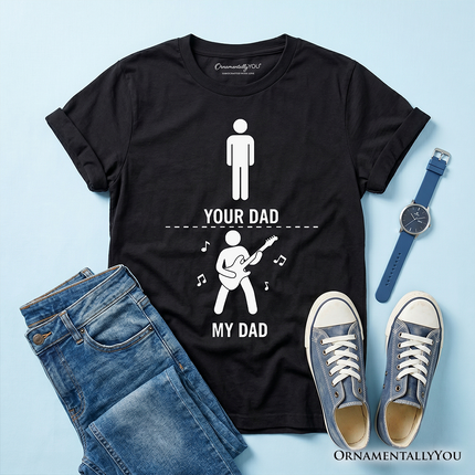 Kids Your Dad Vs My Cool Dad T-Shirt, Funny Bass Guitar Rock Father's Day Youth Tee - Dashing Nova