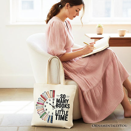 So Many Books So Little Time Tote Bag, Funny Book Lover Gift Shopper - Dashing Nova