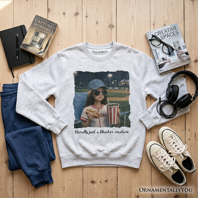 Funny Doll Face Baseball Sweatshirt, Sports Fan Mom Sweater - Dashing Nova
