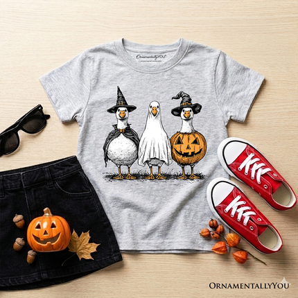 Kids Haunting Honkers Goose T-Shirt, Funny Halloween Costumes Tee for Youth - Dashing Nova