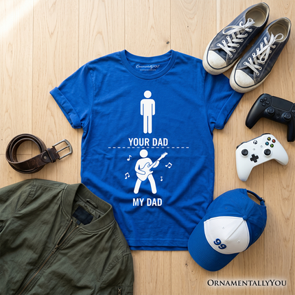 Kids Your Dad Vs My Cool Dad T-Shirt, Funny Bass Guitar Rock Father's Day Youth Tee - Dashing Nova